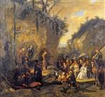 Jan Havicksz Steen  - Bilder Gemälde - Johannes Doberen Preaching