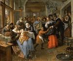 Jan Havicksz Steen  - Bilder Gemälde - Merrymaking in a Tavern