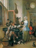 Jan Havicksz Steen  - Bilder Gemälde - Musical Company