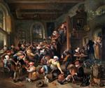 Jan Havicksz Steen  - Bilder Gemälde - Peasants Merrymaking in an Inn