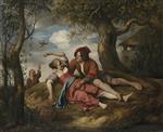 Jan Havicksz Steen  - Bilder Gemälde - Rustic Courtship