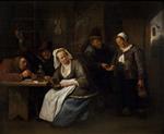 Jan Havicksz Steen  - Bilder Gemälde - Scene in a Tavern