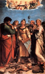 Raffael - Bilder Gemälde - Die Heilige Cecilia
