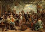 Jan Havicksz Steen  - Bilder Gemälde - The Dancing Couple