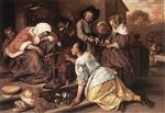 Jan Havicksz Steen  - Bilder Gemälde - The Effects of Intemperance