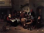 Jan Havicksz Steen  - Bilder Gemälde - The Fat Kitchen