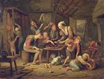 Jan Havicksz Steen  - Bilder Gemälde - The Lean Kitchen