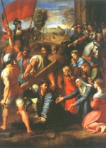 Raffael - Bilder Gemälde - Die Kreuztragung