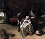 Jan Havicksz Steen  - Bilder Gemälde - The Lovesick Maiden