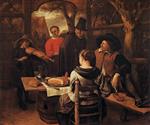 Jan Havicksz Steen  - Bilder Gemälde - The Meal