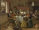 Jan Havicksz Steen  - Bilder Gemälde - The Merry Family