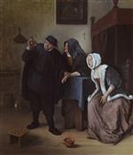 Jan Havicksz Steen  - Bilder Gemälde - The Physician's Visit