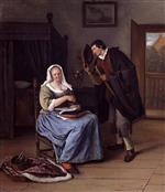 Jan Havicksz Steen  - Bilder Gemälde - The Proposal