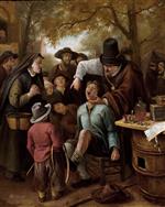 Jan Havicksz Steen  - Bilder Gemälde - The Tooth-Puller