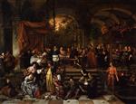 Jan Havicksz Steen  - Bilder Gemälde - The Wedding Feast at Cana