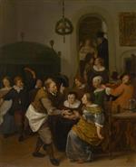 Jan Havicksz Steen  - Bilder Gemälde - The Wedding Party