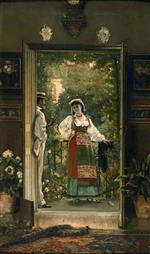Alfred Emile Stevens - Bilder Gemälde - Alfred de Knyffs Atelier