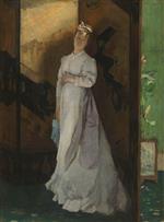 Alfred Emile Stevens - Bilder Gemälde - Der Abschiedsbrief