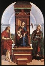 Raffael  - Bilder Gemälde - Heilige Madonna mit Kind