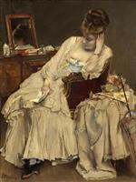 Alfred Emile Stevens - Bilder Gemälde - Erinnerungen und Reue