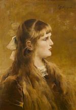 Alfred Emile Stevens  - Bilder Gemälde - The Model