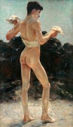 Henry Scott Tuke - Bilder Gemälde - After the Bath