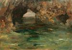 Henry Scott Tuke - Bilder Gemälde - Archway in Rock Pool