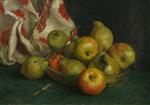 Henry Scott Tuke  - Bilder Gemälde - Dish of Fruit with Cloth
