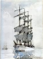 Henry Scott Tuke  - Bilder Gemälde - Four Masted Barque