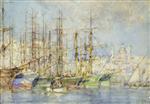 Henry Scott Tuke  - Bilder Gemälde - Genoese shipping