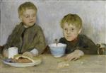 Henry Scott Tuke  - Bilder Gemälde - Georgie and Richard