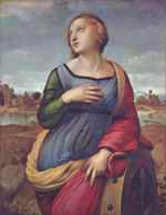 Raffael  - Bilder Gemälde - Heilige Katharina von Alexandrien