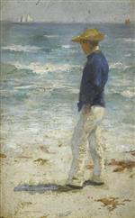 Henry Scott Tuke  - Bilder Gemälde - Looking Out To Sea