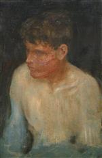 Henry Scott Tuke  - Bilder Gemälde - Portrait of a Boy