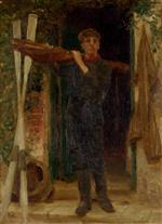 Henry Scott Tuke  - Bilder Gemälde - Portrait of Georgia Fouracre