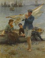 Henry Scott Tuke  - Bilder Gemälde - Return from Fishing