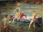 Henry Scott Tuke  - Bilder Gemälde - Ruby, Gold and Malachite