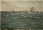 Bild:Seascape with Sailing Craft