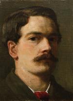 Henry Scott Tuke  - Bilder Gemälde - Self Portrait