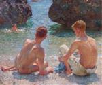 Henry Scott Tuke  - Bilder Gemälde - The Critics