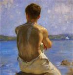 Henry Scott Tuke  - Bilder Gemälde - The Lighthouse