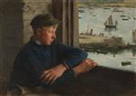 Henry Scott Tuke  - Bilder Gemälde - The Look Out