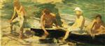 Henry Scott Tuke  - Bilder Gemälde - The Rowing Party