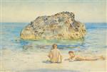 Henry Scott Tuke  - Bilder Gemälde - The Sunbathers