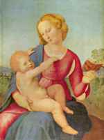 Raffael  - Bilder Gemälde - Madonna des Hauses Colonna
