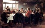 Fritz Uhde - Bilder Gemälde - Abendmahl