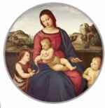 Raffael  - Bilder Gemälde - Madonna terranuova