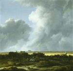 Jacob Isaackszoon van Ruisdael - Bilder Gemälde - Alkmaar from the South West and Egmond