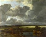 Jacob Isaackszoon van Ruisdael - Bilder Gemälde - An Extensive Landscape with Ruins
