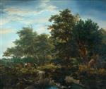 Jacob Isaackszoon van Ruisdael  - Bilder Gemälde - Forest Scene